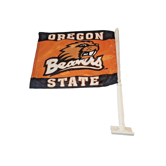 NCAA Oregon State University Beavers OSU Window Mount 2-Sided Car Flag 11" x 14" - Picture 2 of 4